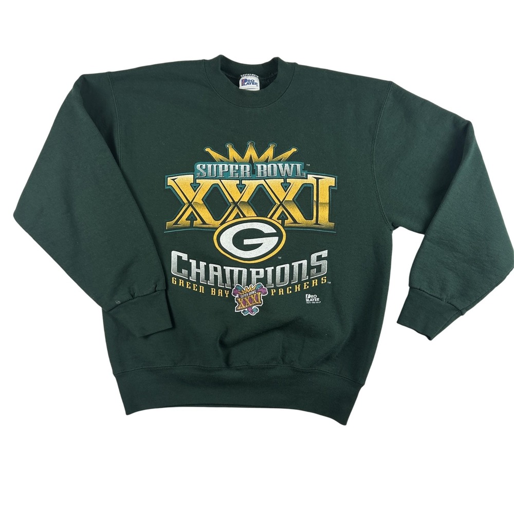 Vintage Green Bay Packers Sweater Mens Large Green NFL Football Pro Player 90s‎